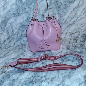 Michael Kors Pink Shoulder Bag with Adjustable Strap